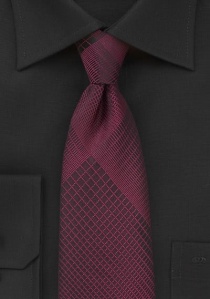 Cravatta rosso vinaccia astratto