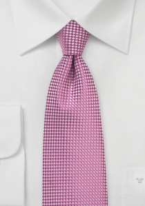 Cravatta magenta geometrico