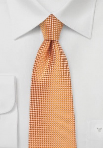 Cravatta arancione geometrico