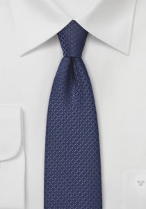 Cravatta stretta rete blu