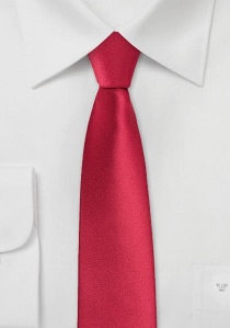 Cravatta sottile rosso