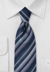 Cravatta XXL blu grigio