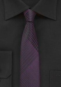Cravatta stretta lilla astratto
