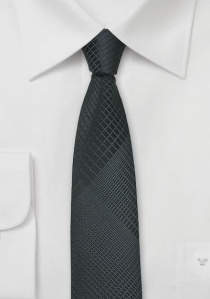 Cravatta stretta nera astratto