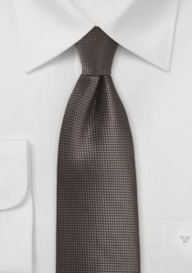 Cravatta seta marrone