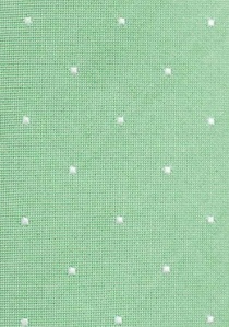 Cravatta stretta in cotone verde chiaro