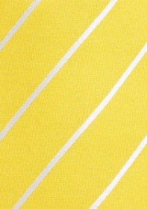 Cravatta righe bianche giallo