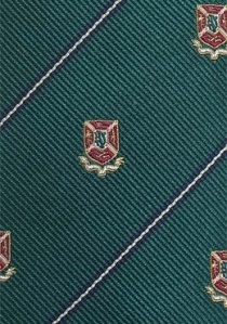 Cravatta verde emblemi