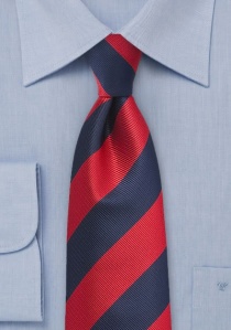 Cravatta righe larghe rosse