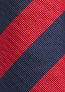 Cravatta righe larghe rosse