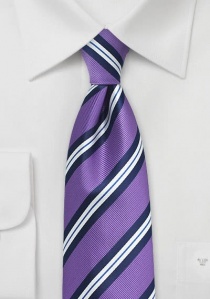 Cravatta righe bianco blu