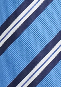Cravatta righe blu azzurra
