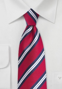Blu Marino con Strisce Colorate Great British Tie Club Cravatta Uomo Seta a Righe 
