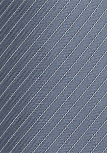 Cravatta righe grigio argento