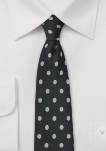 Cravatta grossolana maculata inchiostro nero