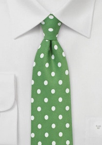 Cravatta maschile a punti grossi Signal Green