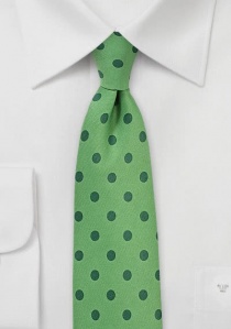 Cravatta grossolana maculata verde nobile verde