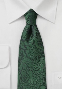 TigerTie cravatta verde scuro oliv monocromatico Uni