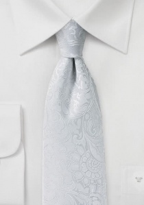 Cravatta paisley bianco