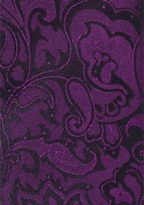 Cravatta viola paisley