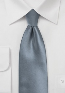 Cravatta business in tinta unita grigio