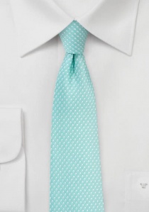 Cravatta turchese pois