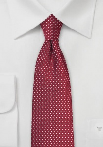 Cravatta rossa pois