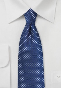 Cravatta blu pois