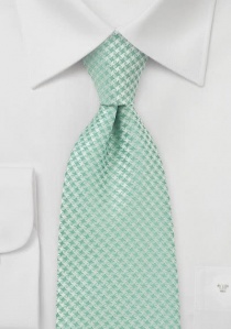 Cravatta da ragazzo con disegno a reticolo verde