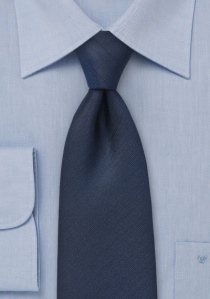 Cravatta per ragazzi a tinta unita blu navy
