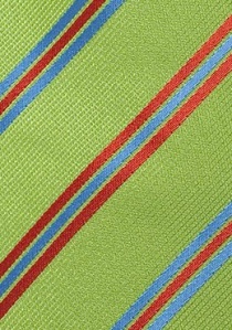 Cravatta da ragazzo con disegno a righe verde