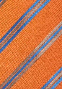 Cravatta per bambini con disegno a righe arancione