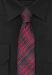 Cravatta con disegno a righe rosso verde acqua