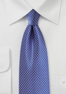Cravatta rete blu seta