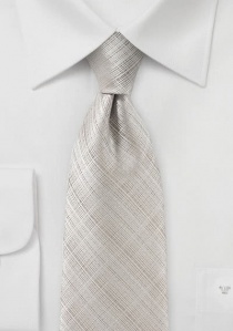 Cravatta quadri beige