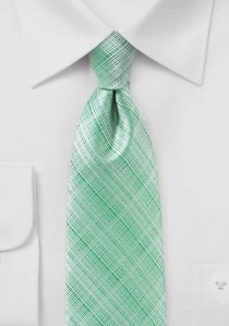 Cravatta da uomo alla moda strutturata in verde