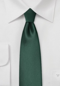Cravatta sottile verde bottiglia