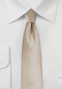 Cravatta sottile marrone chiaro