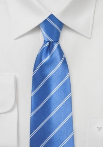 Cravatta XXL blu righe