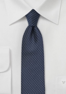 Cravatta puntini bianchi blu