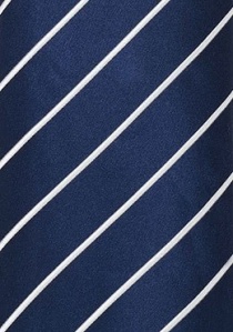 Cravatta clip blu righe