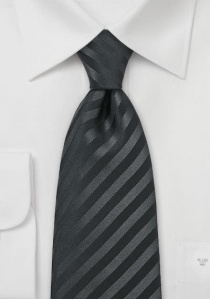 Cravatta clip nera microfibra
