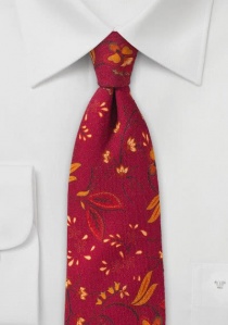 Cravatta da uomo in lana mediamente rossa con