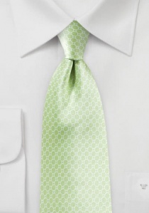Cravatta verde bianca