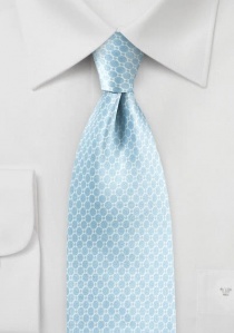 Cravatta celeste bianco