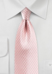 Krawatte Waffel- Dekor rose Retro