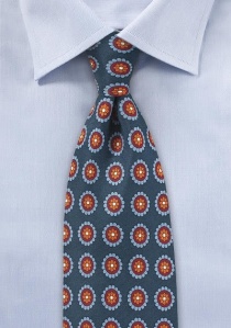 Modello di cravatta ornamentale blu navy