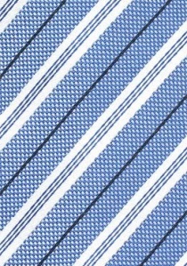 Cravatta righe blu nero