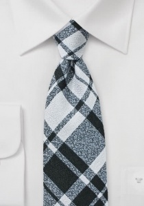 Cravatta da uomo in lana con motivo Glencheck,