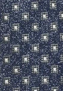 Cravatta in lana con struttura a scatola blu navy